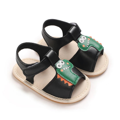 Sommar Nyfödda Babyskor Halkfria Mjuksula Casual Mode Dop Tecknade Sandaler 0-12 Månader