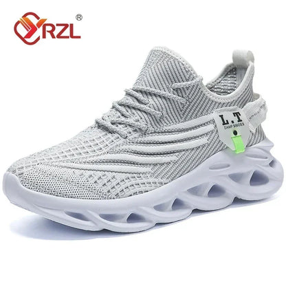 Herr Sport Löpning Svarta Joggingskor Casual Sneakers Utomhus Andningsbara Mesh Dam Lätt Stötdämpning Svart Tennis