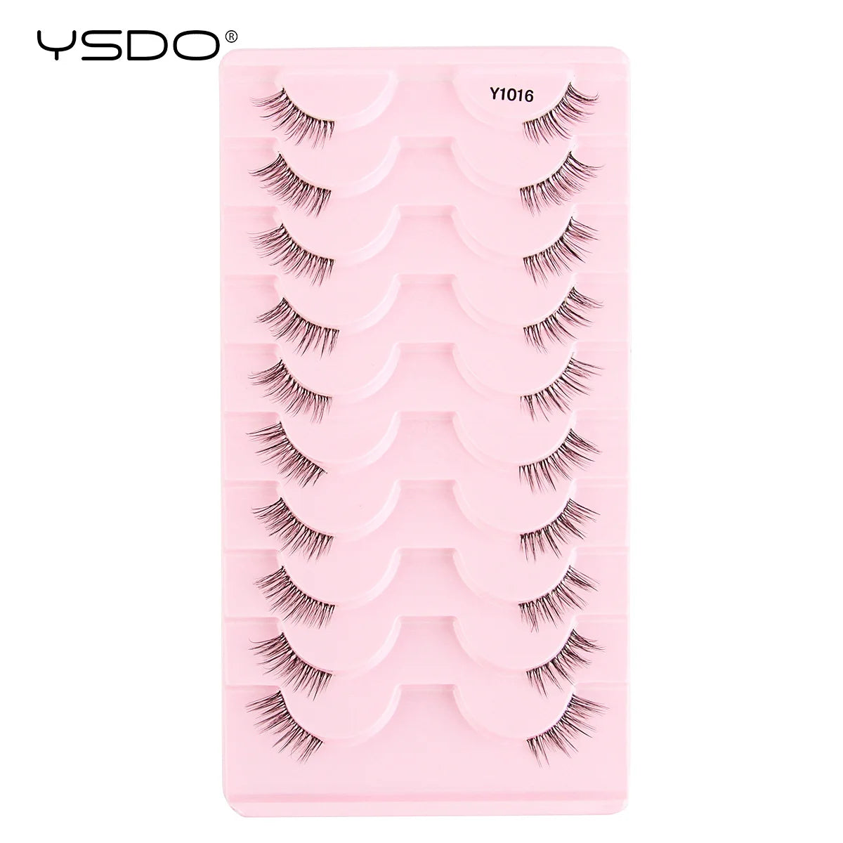YSDO Fox Eye fransar 3/10 par fransar 3D mink naturliga fransar mjuka kattögonfransar förlängning fluffiga fransar smink halva ögonfransar