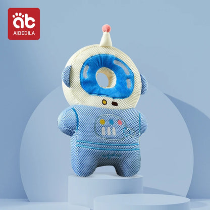 AIBEDILA Tecknad Astronaut Baby Anti-Fall Kudde Huvud Ryggskydd Kudde för Nyfödda Spädbarn Småbarn Säkerhetsskydd Kudde