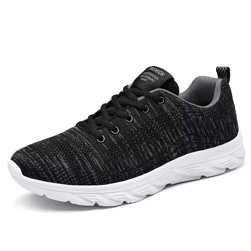 Sport Herr Löpning Joggingskor Casual Sneakers Utomhus Snörning Andningsbara Mesh Lätta Tennis Utomhus Promenader Storlek 39-46