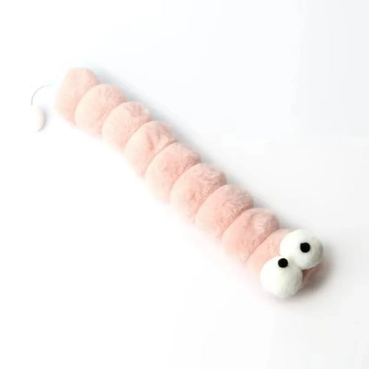 Caterpillar katttugg, bitsäker, tuggtålig kudde för katter, reptålig, mjuk och bekväm kattspark, självunderhållning