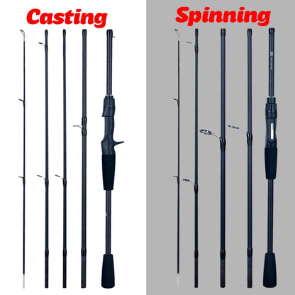 PHISHGER Spinning Baitcasting Travel Carbon Mini Goods För Fiskespön Kastvikt 5-30g M Snabb Ultralätt Bete Öringspön