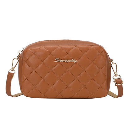 2024 Tofs Liten Messengerväska För Dam Trend Lingge Broderi Kamera Kvinnlig Axelväska Mode Kedja Dam Crossbody Väskor