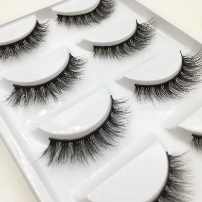 38 stilar 5 par ögonfransar naturliga 3D mink lösögonfransar smink lösögonfransar falska ögonfransar falska cils smink skönhetsverktyg grossist