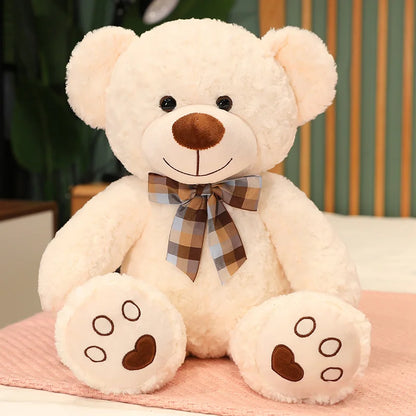 35/50/60 cm söt klassisk nallebjörn plyschleksaker kawaii fluga björn plyschkudde fyllda mjuka dockor för barn flickor älskare gåvor