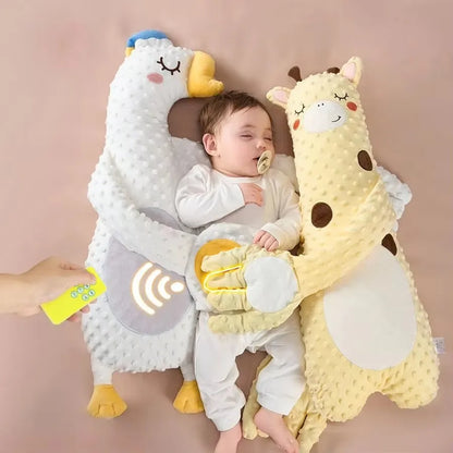 Babysovkudde för nyfödd klappande docka med lugnande handflata fjärrkontroll elektrisk babyhandkudde lugnande handflata klappande