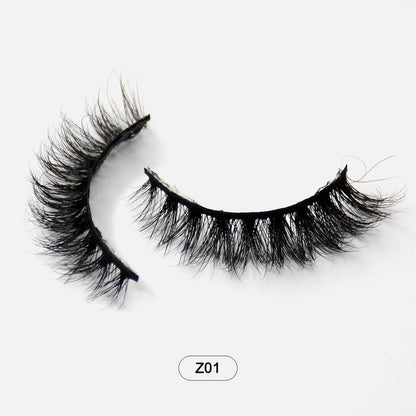 Makeup Minkfransar Fluffiga Mjuka Hela Lösögonfransar Naturliga Lösögonfransar Wispy Lash Extension