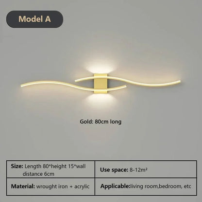 DAMIASMIL LED Modern Vägglampa Sovrum För Vardagsrum Bakgrund Sängbord Svart Vit Guld Vägglampa Dekorativ Belysningsarmatur