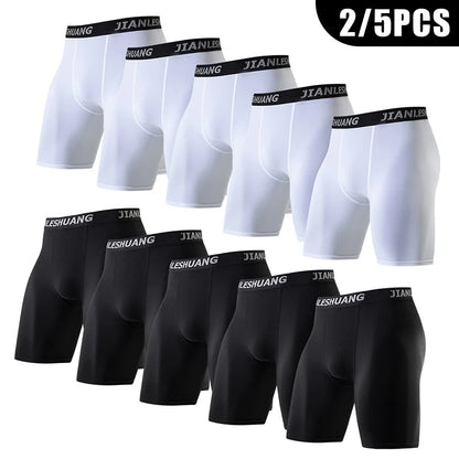 1/2/5 st tonåringar till vuxna flera storlekar herr sportunderkläder fitness långa boxershorts löpning träning basket fotboll sh