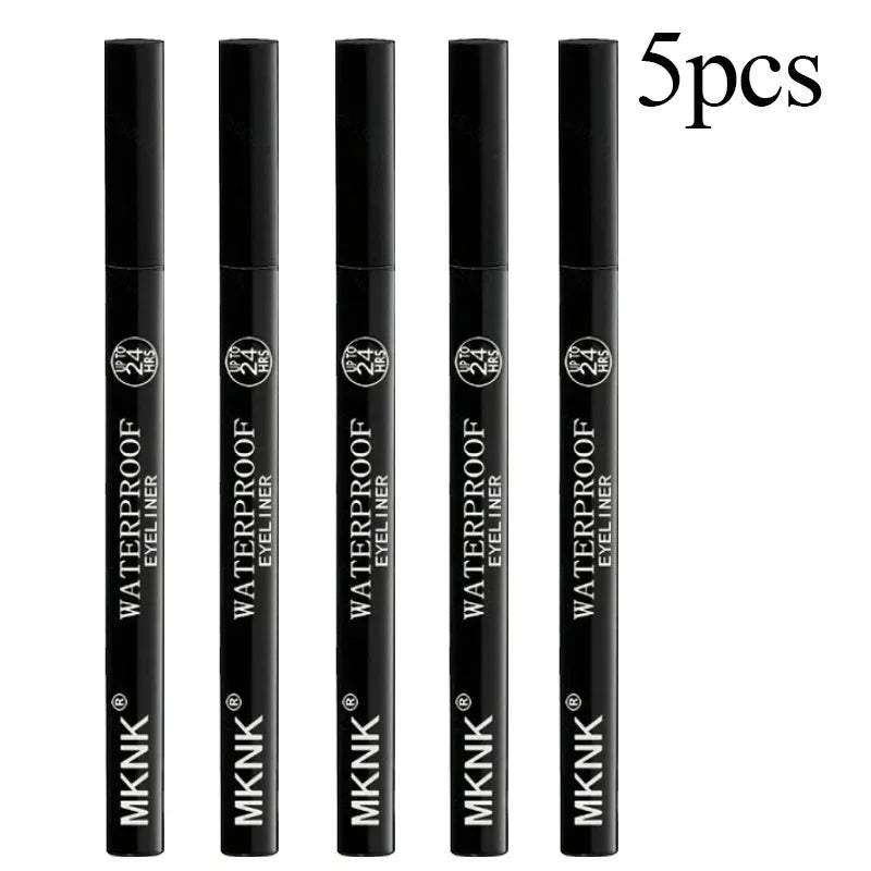1/5/20 st. Varaktig Vattentät Flytande Eyeliner Icke-blekande Slät Snabbtorkande Eyelinerpenna Inget Bläckläckage Svart Eyeliner Makeup