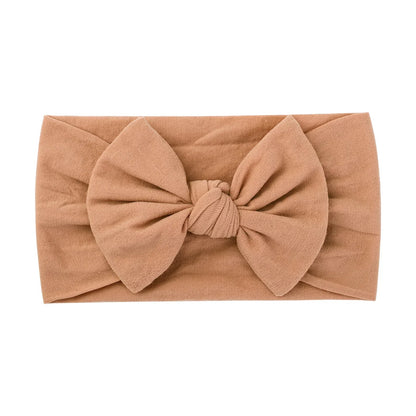 1 st baby nylon huvudduk astique lämplig nyfödd flicka blomma handgjort pannband elastiskt hårband turban småbarn håraccessoarer