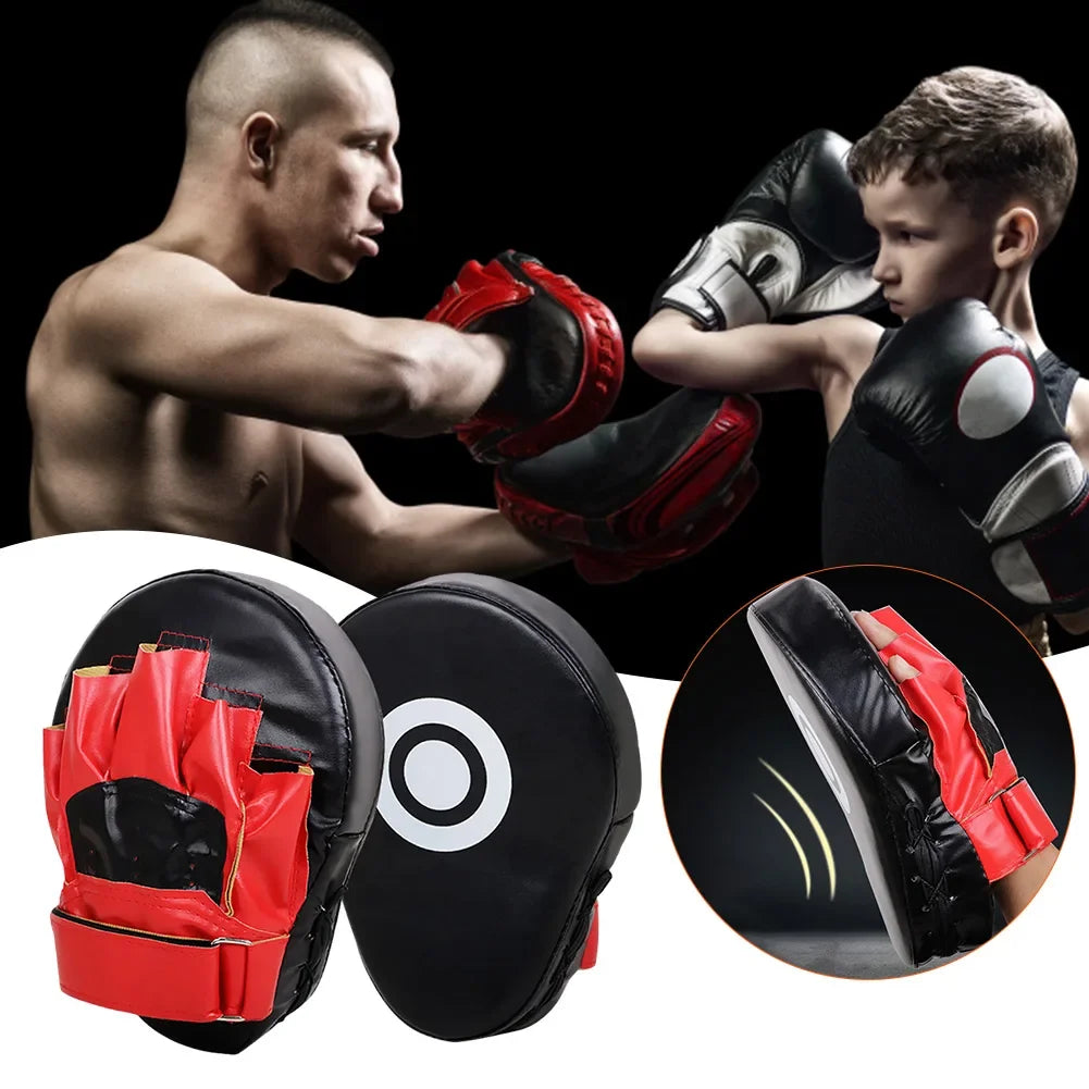 1 st boxningshandskar i PU-läder för vuxna och barn, MMA, karate, muay thai, fri kamp, sanda, träningsutrustning