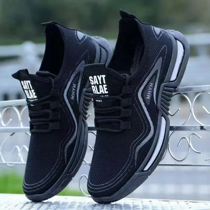 Herrskor Slip-on Mode Sneakers Herr Sport Löparskor Andningsbara Gym Träning Promenad Tennisskor Halkfria Träningsskor Platta Skor