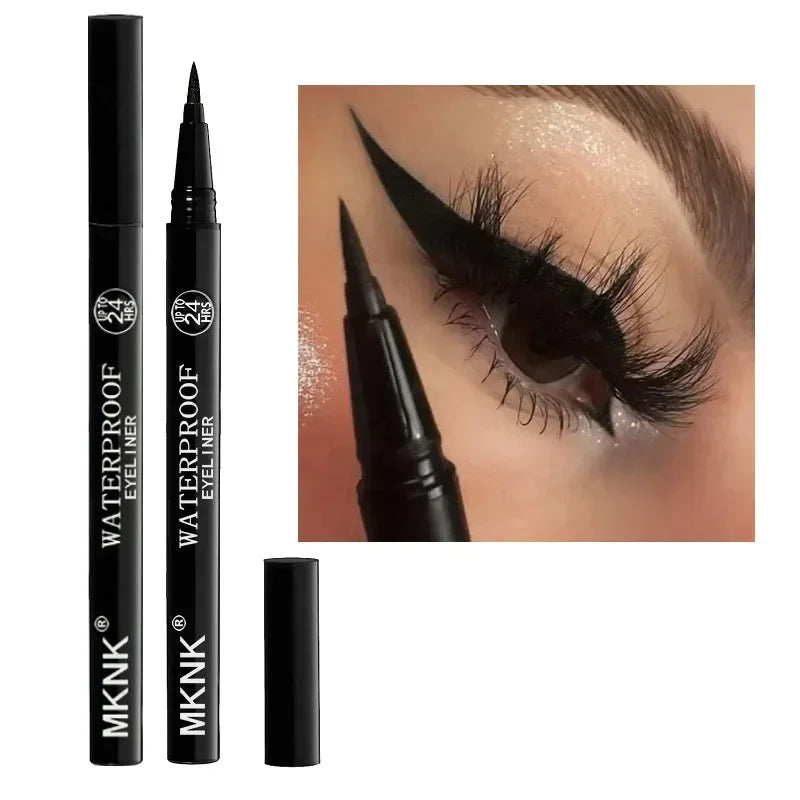 1/5/20 st. Varaktig Vattentät Flytande Eyeliner Icke-blekande Slät Snabbtorkande Eyelinerpenna Inget Bläckläckage Svart Eyeliner Makeup