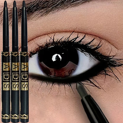 1/5/12 st långvariga svarta eyelinerpennor multifunktionell ögonskuggspenna rökig ögonmakeup ögonbryn eyelinerpenna sminkverktyg