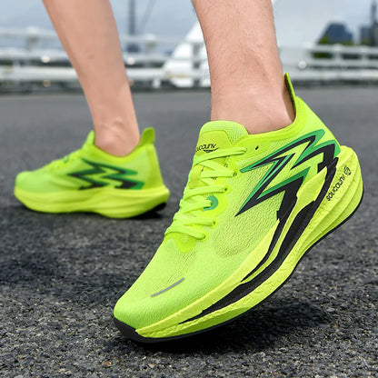 NYA Löparskor Carbon Board Marathon Herr Sport Andningsbara Lättvikt Dam Bekväma Atletiska Halkfria Sneakers Casual