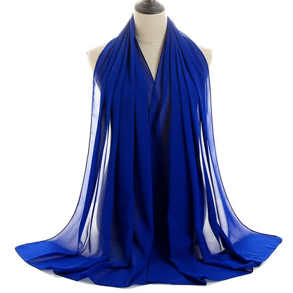 Ramadan Islamisk Instant Bubble Chiffong Sjal Halsduk Dam Huvudbonad Kvinnor Hijabs Halsdukar Bufandas Muslimsk Slöja Hijab Snood 180*70cm