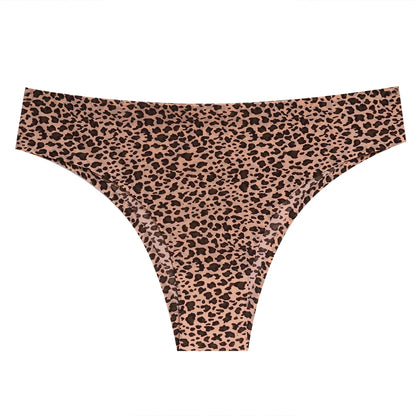 BZEL Leopard Kvinna Brasilianska Trosor Sömlösa Underkläder Damunderkläder Pricktryck Damunderkläder Sport Fitness T-rygg