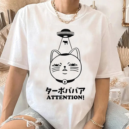 Dandadan t-shirt för kvinnor Trendig pastellfärgad klassisk 80-tals koreansk kläder Andningsbar t-shirt anime Popkultur kawaii Andningsbar