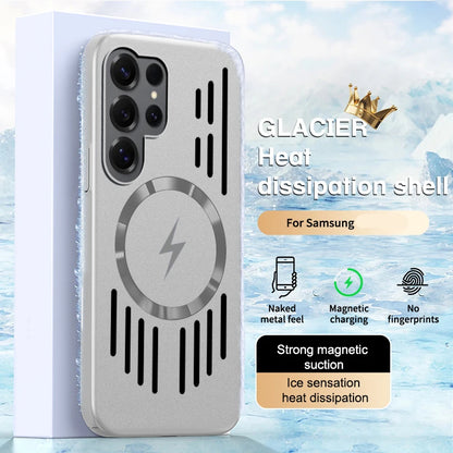 För Magsafe Magnetisk Trådlös Laddning Ultratunt Värmeavledande Telefonskal För Samsung S25 Ultra Edge S23 S22 S24 Ultra Plus