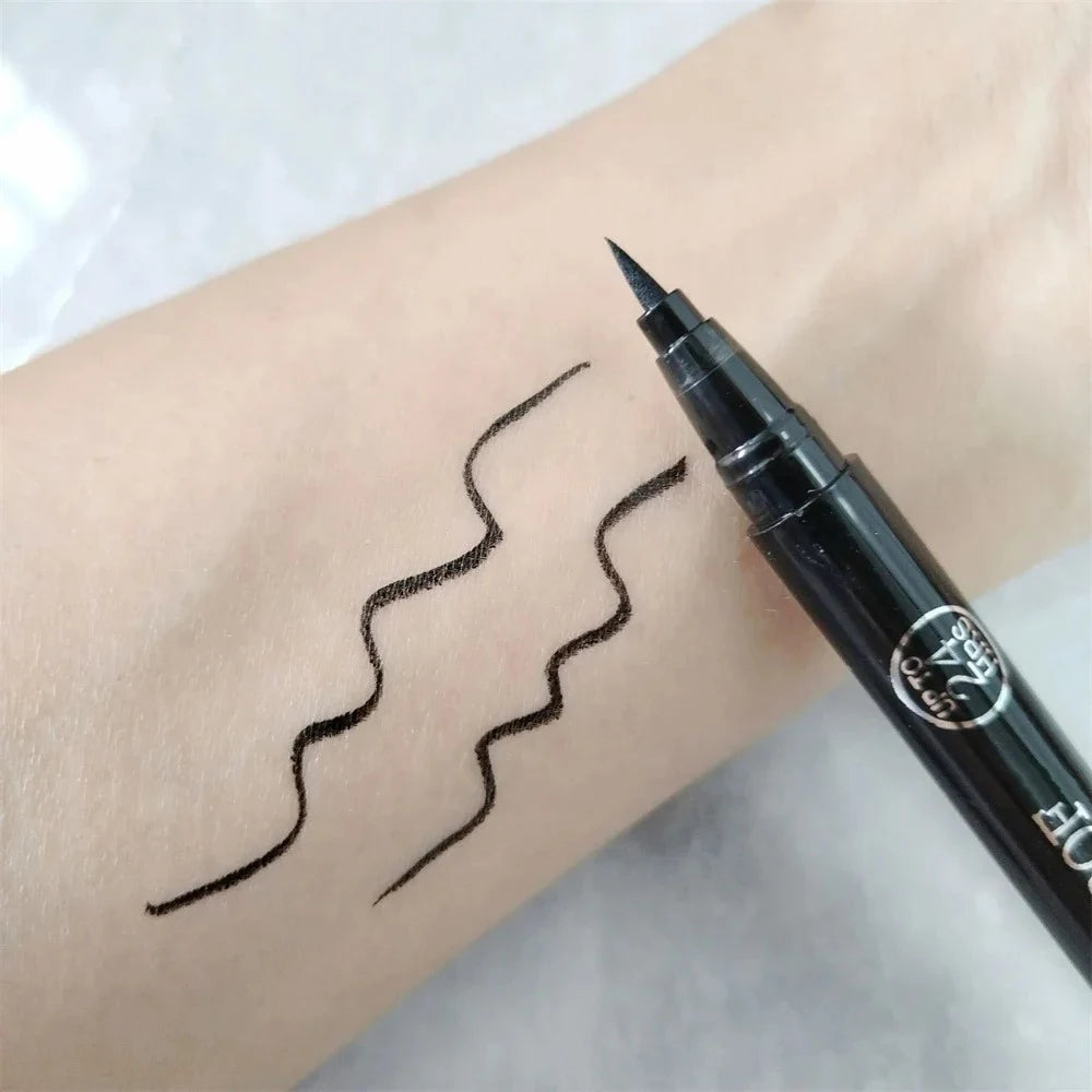 1 st svart fin långvarig flytande eyeliner vattenpenna vattentät snabbtorkande eyeliner som inte bleknar nybörjarvänlig ögonmakeup