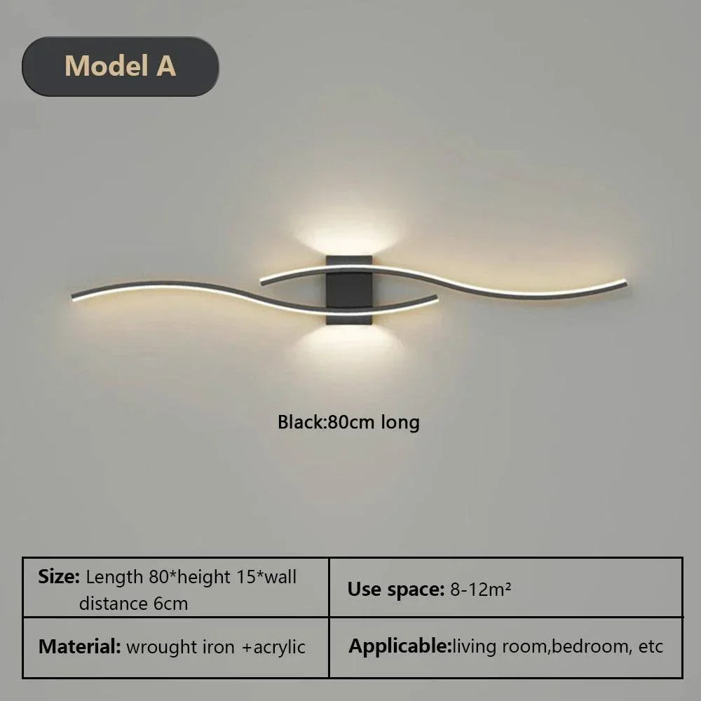 DAMIASMIL LED Modern Vägglampa Sovrum För Vardagsrum Bakgrund Sängbord Svart Vit Guld Vägglampa Dekorativ Belysningsarmatur