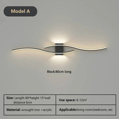 DAMIASMIL LED Modern Vägglampa Sovrum För Vardagsrum Bakgrund Sängbord Svart Vit Guld Vägglampa Dekorativ Belysningsarmatur