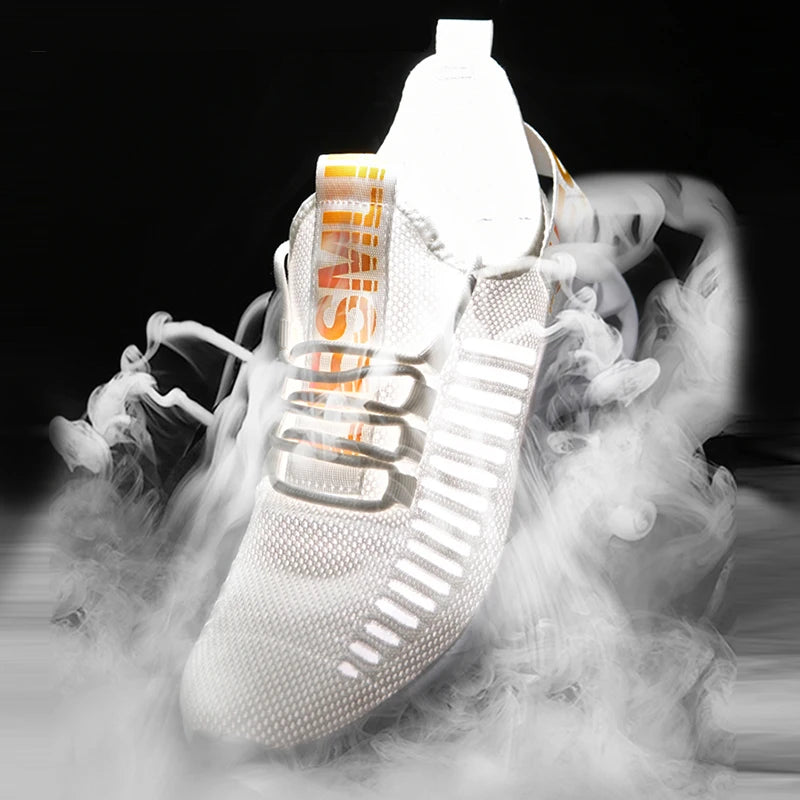 Herrskor Bekväma Sneakers Andningsbara Sneakersskor För Damer Mesh Tennisskor Utomhus Unisex Luftiga Fritidsskor