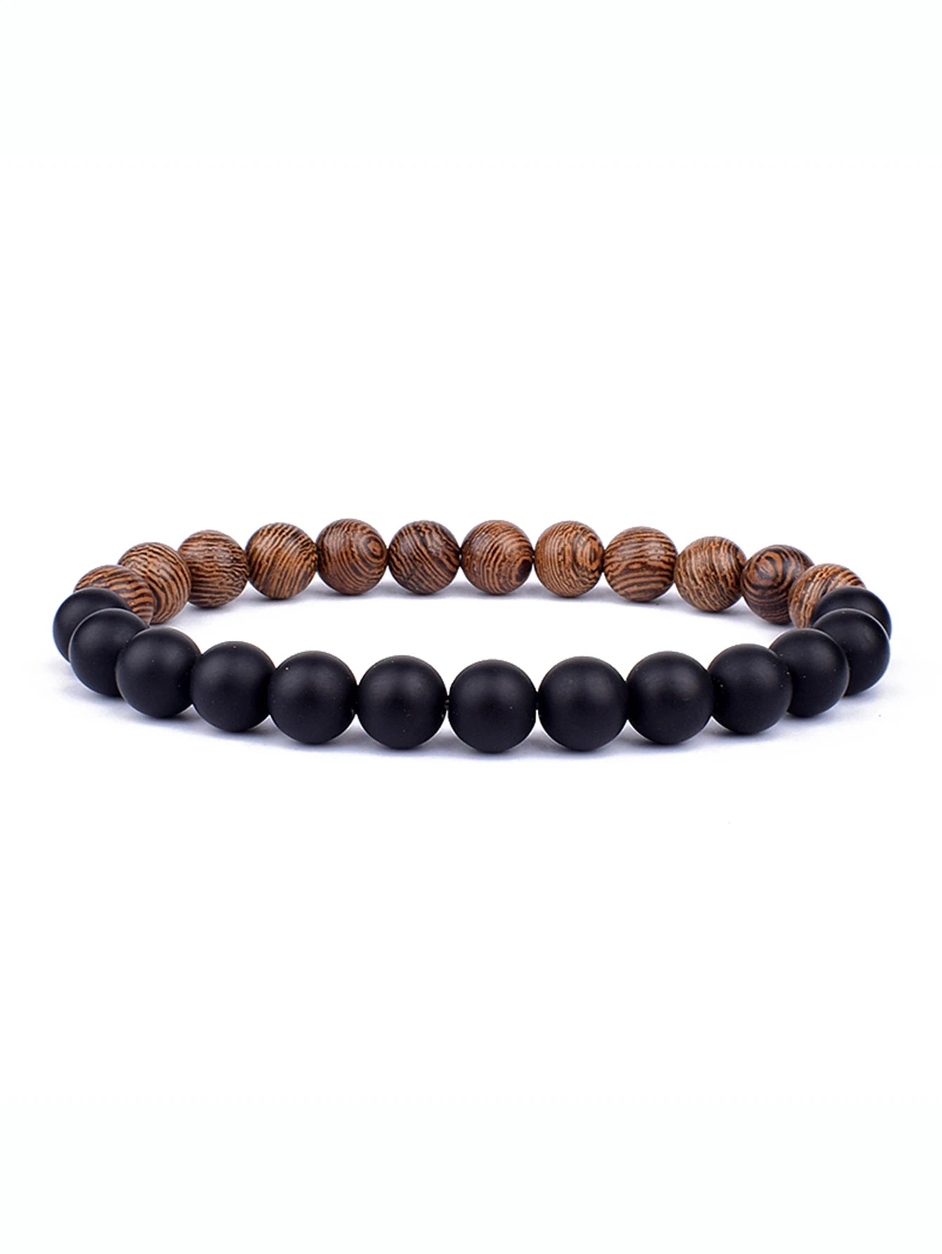 8mm lavaarmband för män vulkaniska stenar träpärlor armband tibetansk buddha handledskedja kvinnor män smycken gåva nya armband
