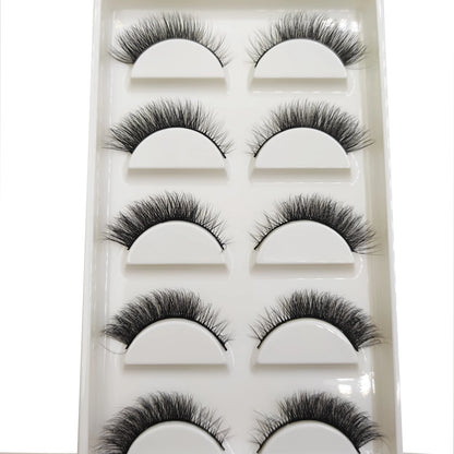 38 stilar 5 par ögonfransar naturliga 3D mink lösögonfransar smink lösögonfransar falska ögonfransar falska cils smink skönhetsverktyg grossist