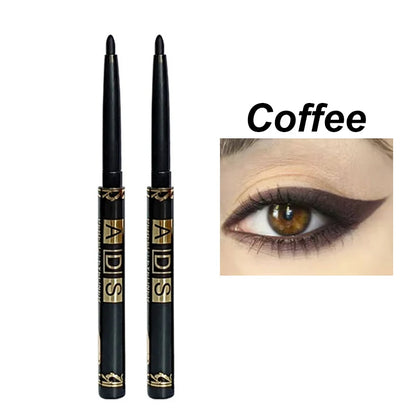 1/5/12 st långvariga svarta eyelinerpennor multifunktionell ögonskuggspenna rökig ögonmakeup ögonbryn eyelinerpenna sminkverktyg