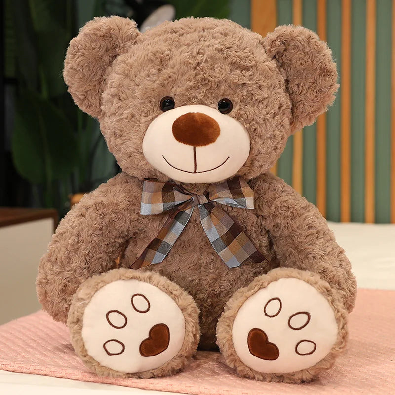 35/50/60 cm söt klassisk nallebjörn plyschleksaker kawaii fluga björn plyschkudde fyllda mjuka dockor för barn flickor älskare gåvor