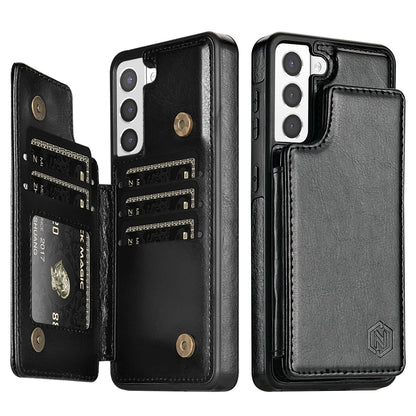 Plånbok RFID-blockerande lager skyddande stöldskyddande magnetiskt läderfodral för Samsung Galaxy A15 A16 A17 A26 A35 A36 A53 A54 A55 A56