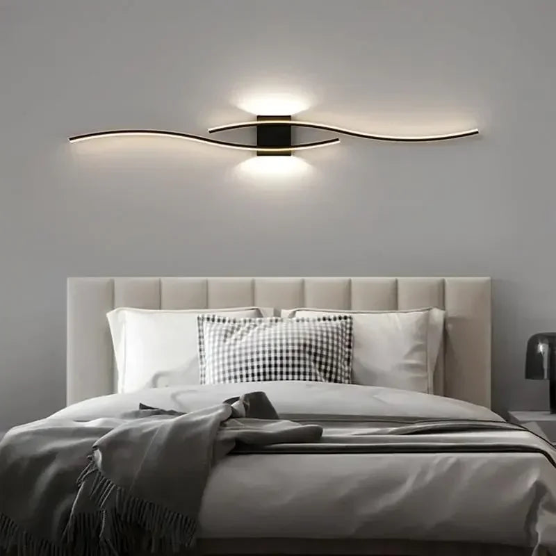 DAMIASMIL LED Modern Vägglampa Sovrum För Vardagsrum Bakgrund Sängbord Svart Vit Guld Vägglampa Dekorativ Belysningsarmatur
