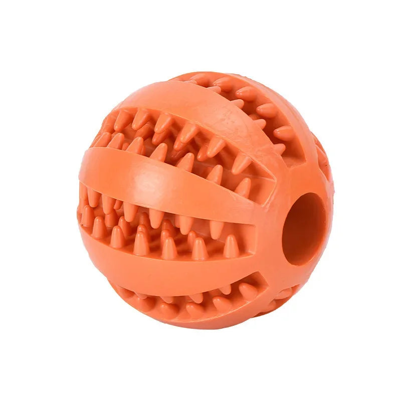 Hundleksaksboll Interaktiva gummibollar Valp tuggleksaker Tandborttagningsboll Katter Husdjur Mat Godismatare Silikonbollar Leksak