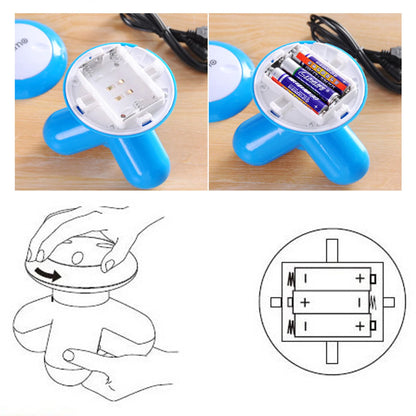 Elektrisk massageapparat för kropp USB Elektriskt handtag Vibrerande massage MultiMini Triangel Kropp Hälsovård Skönhetsmassage Liten massageapparat