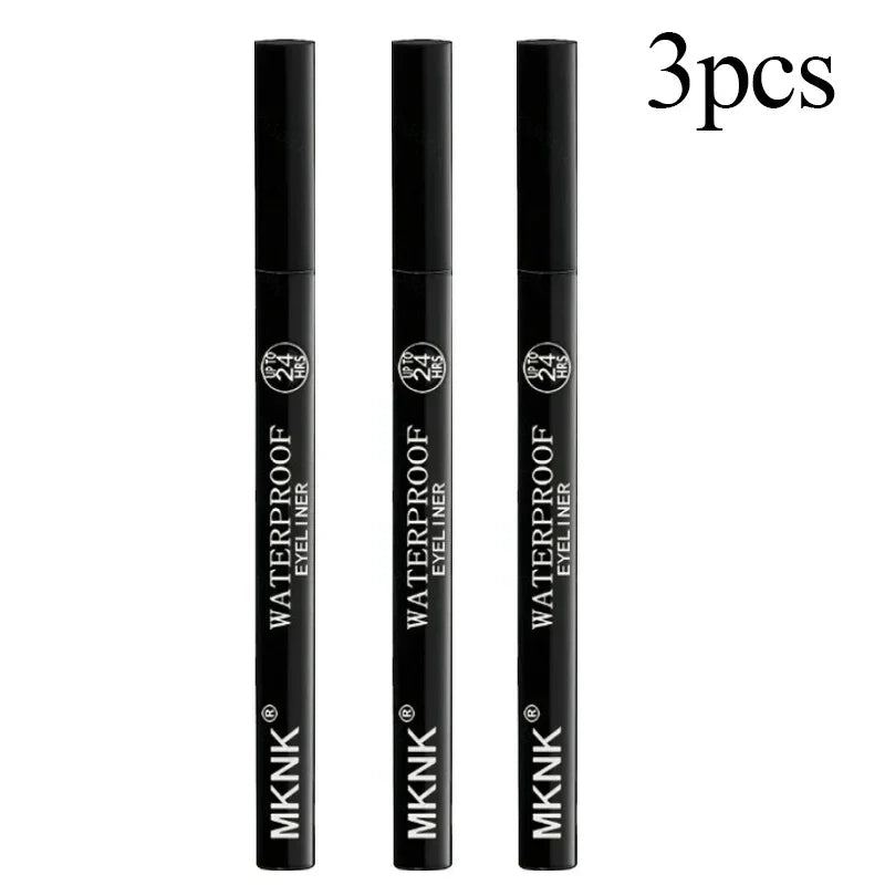 1/5/20 st. Varaktig Vattentät Flytande Eyeliner Icke-blekande Slät Snabbtorkande Eyelinerpenna Inget Bläckläckage Svart Eyeliner Makeup