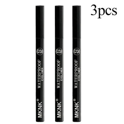 1/5/20 st. Varaktig Vattentät Flytande Eyeliner Icke-blekande Slät Snabbtorkande Eyelinerpenna Inget Bläckläckage Svart Eyeliner Makeup