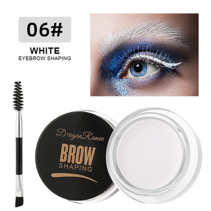 Matt Brun Svart Vild Ögonbrynskräm 3D Naturlig Färg Ögonbrynsförstärkare Gelvax Vattentät Varaktig Ögonmakeup Kosmetiska Verktyg