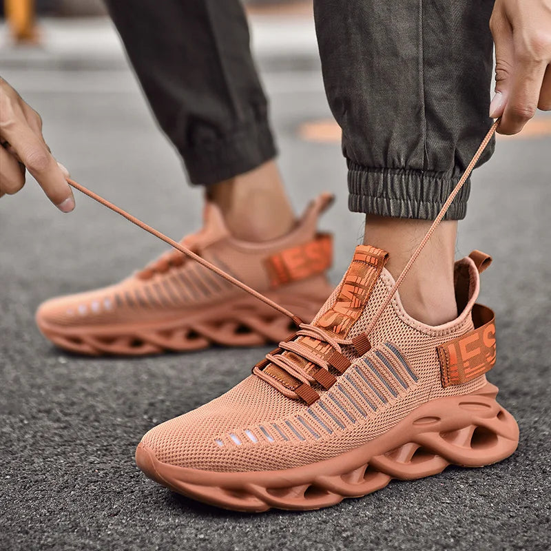 Herrskor Bekväma Sneakers Andningsbara Sneakersskor För Damer Mesh Tennisskor Utomhus Unisex Luftiga Fritidsskor