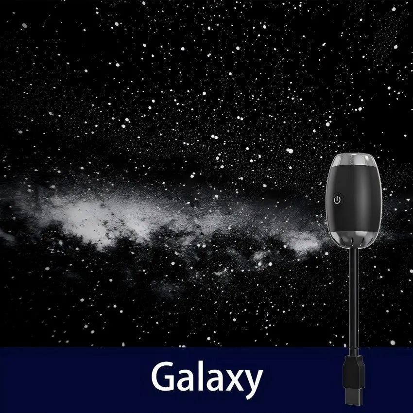 Mini USB-stjärnhimmelsprojektor med atmosfär vidvinkeldisplay för taket stjärnhimmel för spelrumsbelysning rumsdekoration väggpresent