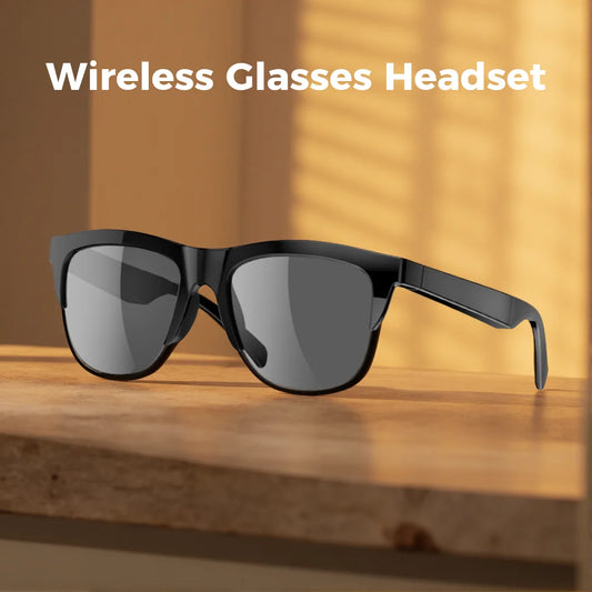 Solglasögon Hörlurar UV400-skydd PC-lins Solglasögon med inbyggda öronsnäckor Hörlurar HiFi-ljud Musik Sport Headset Spel