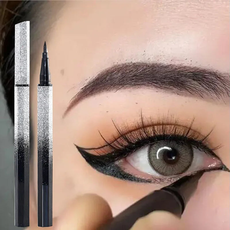 Ultratunn Vattentät Flytande Eyeliner Koreansk Makeup För Kvinnor Snabbtorkande Slät Eyeliner Långvarig Nedre Ögonfranspenna Kosmetika