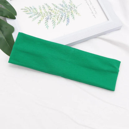 Elastiskt bomullshårband Moderiktiga pannband för kvinnor och män Enfärgade löpning Fitness Yoga hårband Stretchiga sminkhåraccessoarer