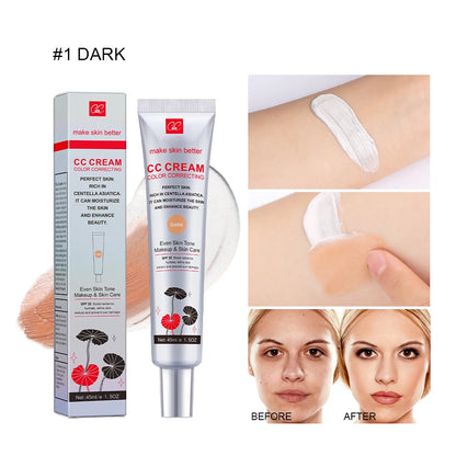 Återfuktande Korrigerande CC-kräm Vattentät Anti-svett Makeup Före Concealer Varaktig Kvinnors Makeup Skydda Huden Erborian Make