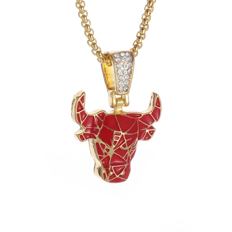 Personlighet Trend Herr Smycken Förgylld Tiger Gepard Djurhänge Mode Coolt Halsband