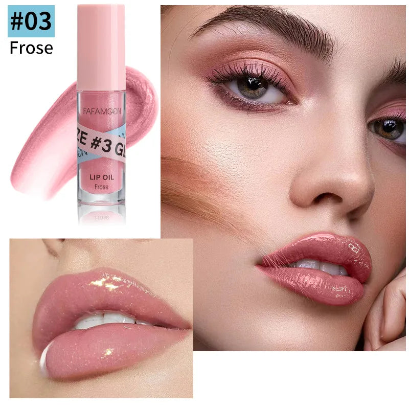 Långvarigt återfuktande, fylligare läppglans, läppfyllare, mineralolja, läppextrakt, extrem volym, essens, närande läppförstärkare, flytande makeup