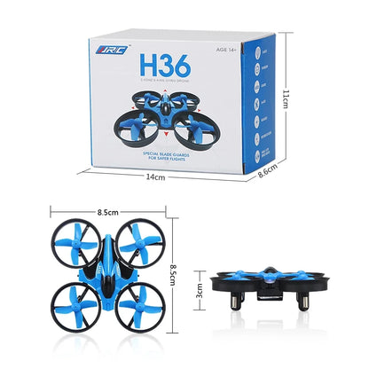 Jjrc H36 Mini RC Drönare 4-kanalig 6-axlig huvudlös helikopter med 360 graders vändbar fjärrkontroll, quadcopter, leksaker, minidrönare för barn