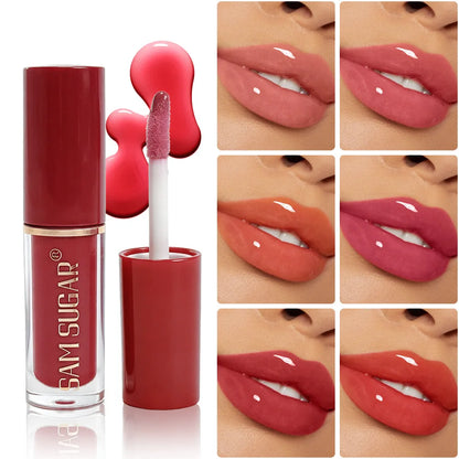 Clear Mirror Gloss Lipgloss Mini Lipgloss Oil Långvarigt återfuktande flytande läppstift Blekna läpplinjer Plumpande läppfärg Makeup